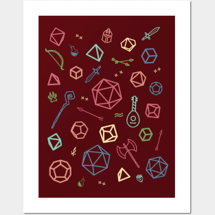 Dice Pattern 2 Posters and Art